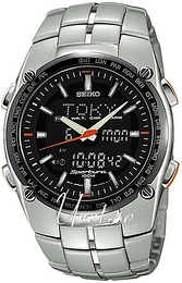 Seiko Sportura Czarny/Stal Ø41 mm SNJ005