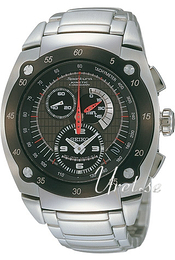 Seiko Sportura Czarny/Stal Ø43 mm SNL043P1