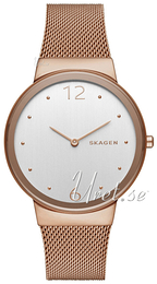 Skagen Freja Srebrny/Stal w kolorze różowego złota Ø34 mm SKW2518