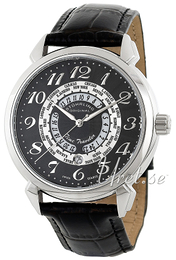 Stührling Original Symphony Traveler Srebrny/Skóra Ø44 mm 118A.331516