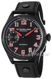 Stührling Original Aviator Legacy Czarny/Skóra Ø45 mm 457.335575