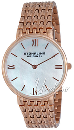 Stührling Original Symphony Concorso Biały/Stal w kolorze różowego złota Ø33 mm 508.11447