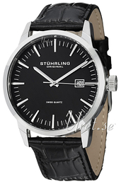 Stührling Original Symphony Ascot Czarny/Skóra Ø42 mm 555.02