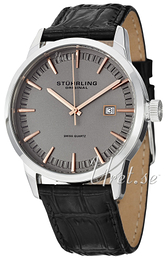 Stührling Original Symphony Ascot Szary/Skóra Ø42 mm 555.03