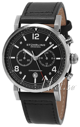 Stührling Original Aviator Aviator Czarny/Skóra Ø42 mm 583.01