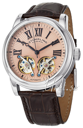 Stührling Original Legacy Różowe złoto/Skóra Ø45 mm 661.02