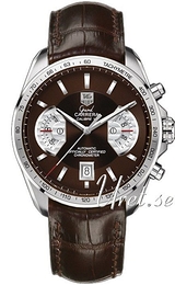 TAG Heuer Grand Carrera Brązowy/Skóra Ø43 mm CAV511E.FC6231