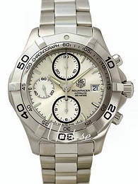 TAG Heuer Aquaracer Chronograph Srebrny/Stal Ø41 mm CAF2111.BA0809