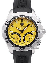 TAG Heuer Aquaracer Chronograph Żółty/Guma Ø41 mm CAF7013.FT8011