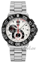 TAG Heuer Formula 1 Grande Date Chronograph Biały/Stal Ø44 mm CAH1011.BA0860