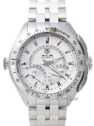 TAG Heuer SLR Calibre S Laptimer 1/100Th Electro-Mechanical Chronograph Srebrny/Stal Ø47 mm CAG7011.BA0254