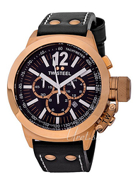 TW Steel Ceo Canteen Czarny/Skóra Ø45 mm CE1023