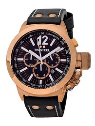 TW Steel Ceo Canteen Czarny/Skóra Ø50 mm CE1024