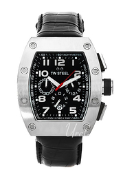 TW Steel Ceo Tonneau Czarny/Skóra 52x44 mm CE2001