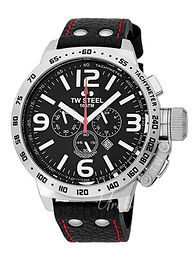 TW Steel Canteen Czarny/Skóra Ø50 mm TW11